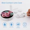 QWHJK Contact Lens Case,Donut Print Plastic Contact Lens Case,contact Lens Care Box,ontact Lens Travel Box view 3