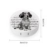 QWHJK Contact Lens Case,Dachshund Music Notes Print Plastic Contact Lens Case,contact Lens Care Box,ontact Lens Travel Box view 2