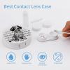 QWHJK Contact Lens Case,Dachshund Music Notes Print Plastic Contact Lens Case,contact Lens Care Box,ontact Lens Travel Box view 3