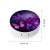 QWHJK Contact Lens Case,Purple Butterflies Print Plastic Contact Lens Case,contact Lens Care Box,ontact Lens Travel Box view 2