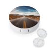 QWHJK Contact Lens Case,Desert Landscape Highway Print Plastic Contact Lens Case,contact Lens Care Box,ontact Lens Travel Box view 1