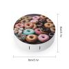 QWHJK Contact Lens Case,Donuts Print Plastic Contact Lens Case,contact Lens Care Box,ontact Lens Travel Box view 2