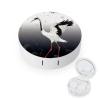 QWHJK Contact Lens Case,Japanese Crane Print Plastic Contact Lens Case,contact Lens Care Box,ontact Lens Travel Box view 1