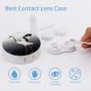 QWHJK Contact Lens Case,Japanese Crane Print Plastic Contact Lens Case,contact Lens Care Box,ontact Lens Travel Box view 3