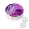 QWHJK Contact Lens Case,Marble Purple Colorful Print Plastic Contact Lens Case,contact Lens Care Box,ontact Lens Travel Box view 1