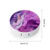 QWHJK Contact Lens Case,Marble Purple Colorful Print Plastic Contact Lens Case,contact Lens Care Box,ontact Lens Travel Box view 2