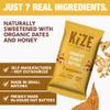 KiZE Energy Bars - Crunchy Peanut Butter - 20-Count - Gluten Free, Dairy Free, Non-GMO, and High Protein Meal Replacement Energy Bars, Clean and Simple Food Ingredients - 7g High Protein Snacks (20 Count) view 3