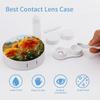 QWHJK Contact Lens Case,Marigold Flower Autumn Flowers Print Plastic Contact Lens Case,contact Lens Care Box,ontact Lens Travel Box view 3