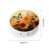 QWHJK Contact Lens Case,Cute Sunflower And Butterfly Print Plastic Contact Lens Case,contact Lens Care Box,ontact Lens Travel Box view 2