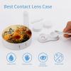 QWHJK Contact Lens Case,Cute Sunflower And Butterfly Print Plastic Contact Lens Case,contact Lens Care Box,ontact Lens Travel Box view 3