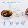 QWHJK Contact Lens Case,Dusk Dolphin Print Plastic Contact Lens Case,contact Lens Care Box,ontact Lens Travel Box view 3