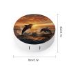 QWHJK Contact Lens Case,Dolphin Jumping Out of Water Print Plastic Contact Lens Case,contact Lens Care Box,ontact Lens Travel Box view 2