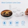 QWHJK Contact Lens Case,Dolphin Jumping Out of Water Print Plastic Contact Lens Case,contact Lens Care Box,ontact Lens Travel Box view 3