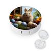 QWHJK Contact Lens Case,Easter Rabbit And Easter Eggs Print Plastic Contact Lens Case,contact Lens Care Box,ontact Lens Travel Box view 1