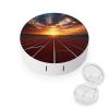 QWHJK Contact Lens Case,Dusk Running Track Print Plastic Contact Lens Case,contact Lens Care Box,ontact Lens Travel Box view 1