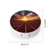 QWHJK Contact Lens Case,Dusk Running Track Print Plastic Contact Lens Case,contact Lens Care Box,ontact Lens Travel Box view 2