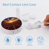 QWHJK Contact Lens Case,Dusk Running Track Print Plastic Contact Lens Case,contact Lens Care Box,ontact Lens Travel Box view 3