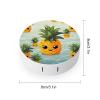 QWHJK Contact Lens Case,Cute Pineapple Print Plastic Contact Lens Case,contact Lens Care Box,ontact Lens Travel Box view 2
