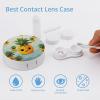 QWHJK Contact Lens Case,Cute Pineapple Print Plastic Contact Lens Case,contact Lens Care Box,ontact Lens Travel Box view 3