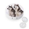 QWHJK Contact Lens Case,Husky Dogs Print Plastic Contact Lens Case,contact Lens Care Box,ontact Lens Travel Box view 1