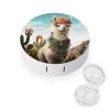 QWHJK Contact Lens Case,Mexican Llama Cactus Print Plastic Contact Lens Case,contact Lens Care Box,ontact Lens Travel Box view 1
