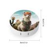 QWHJK Contact Lens Case,Mexican Llama Cactus Print Plastic Contact Lens Case,contact Lens Care Box,ontact Lens Travel Box view 2
