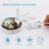 QWHJK Contact Lens Case,Mexican Llama Cactus Print Plastic Contact Lens Case,contact Lens Care Box,ontact Lens Travel Box view 3