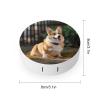 QWHJK Contact Lens Case,Dog Corgi Print Plastic Contact Lens Case,contact Lens Care Box,ontact Lens Travel Box view 2