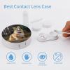 QWHJK Contact Lens Case,Dog Corgi Print Plastic Contact Lens Case,contact Lens Care Box,ontact Lens Travel Box view 3
