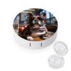 QWHJK Contact Lens Case,Bulldog Wearing Sunglasses Print Plastic Contact Lens Case,contact Lens Care Box,ontact Lens Travel Box view 1