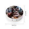 QWHJK Contact Lens Case,Bulldog Wearing Sunglasses Print Plastic Contact Lens Case,contact Lens Care Box,ontact Lens Travel Box view 2