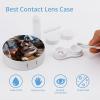 QWHJK Contact Lens Case,Bulldog Wearing Sunglasses Print Plastic Contact Lens Case,contact Lens Care Box,ontact Lens Travel Box view 3