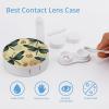 QWHJK Contact Lens Case,Dragonfly Print Plastic Contact Lens Case,contact Lens Care Box,ontact Lens Travel Box view 3