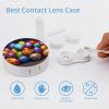 QWHJK Contact Lens Case,Easter Eggs Print Plastic Contact Lens Case,contact Lens Care Box,ontact Lens Travel Box view 3