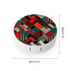 QWHJK Contact Lens Case,Diagonal Geometric Pattern Print Plastic Contact Lens Case,contact Lens Care Box,ontact Lens Travel Box view 2