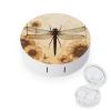 QWHJK Contact Lens Case,Dragonfly on Sunflower Print Plastic Contact Lens Case,contact Lens Care Box,ontact Lens Travel Box view 1