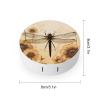 QWHJK Contact Lens Case,Dragonfly on Sunflower Print Plastic Contact Lens Case,contact Lens Care Box,ontact Lens Travel Box view 2