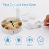 QWHJK Contact Lens Case,Dragonfly on Sunflower Print Plastic Contact Lens Case,contact Lens Care Box,ontact Lens Travel Box view 3