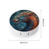 QWHJK Contact Lens Case,Dragon Art Print Plastic Contact Lens Case,contact Lens Care Box,ontact Lens Travel Box view 2