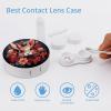 QWHJK Contact Lens Case,Easter Bunny Print Plastic Contact Lens Case,contact Lens Care Box,ontact Lens Travel Box view 3