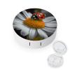QWHJK Contact Lens Case,Ladybug Daisy Print Plastic Contact Lens Case,contact Lens Care Box,ontact Lens Travel Box view 1