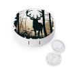 QWHJK Contact Lens Case,Deer Silhouette Print Plastic Contact Lens Case,contact Lens Care Box,ontact Lens Travel Box view 1