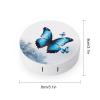 QWHJK Contact Lens Case,Blue Butterfly Print Plastic Contact Lens Case,contact Lens Care Box,ontact Lens Travel Box view 2