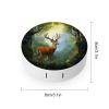 QWHJK Contact Lens Case,Deer Forest Print Plastic Contact Lens Case,contact Lens Care Box,ontact Lens Travel Box view 2