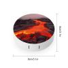 QWHJK Contact Lens Case,Red Lava Print Plastic Contact Lens Case,contact Lens Care Box,ontact Lens Travel Box view 2