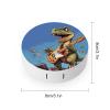 QWHJK Contact Lens Case,Dinosaur Playing Guitar Print Plastic Contact Lens Case,contact Lens Care Box,ontact Lens Travel Box view 2