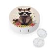 QWHJK Contact Lens Case,Raccoon Print Plastic Contact Lens Case,contact Lens Care Box,ontact Lens Travel Box view 1