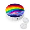 QWHJK Contact Lens Case,Rainbow Print Plastic Contact Lens Case,contact Lens Care Box,ontact Lens Travel Box view 1
