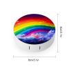 QWHJK Contact Lens Case,Rainbow Print Plastic Contact Lens Case,contact Lens Care Box,ontact Lens Travel Box view 2