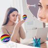 QWHJK Contact Lens Case,Rainbow Print Plastic Contact Lens Case,contact Lens Care Box,ontact Lens Travel Box view 4